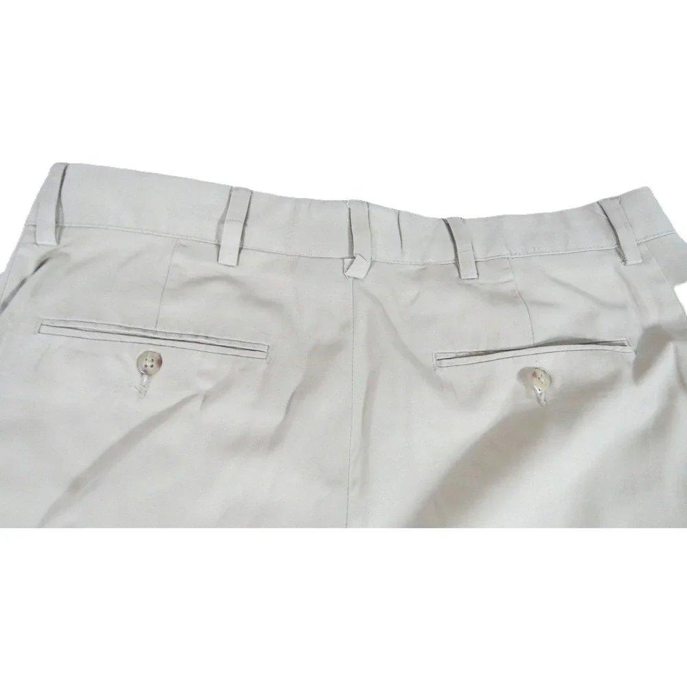 VTG Polo Ralph Lauren Prospect Chino Flat Front Pants Men 36x30 Khaki Beige EUC